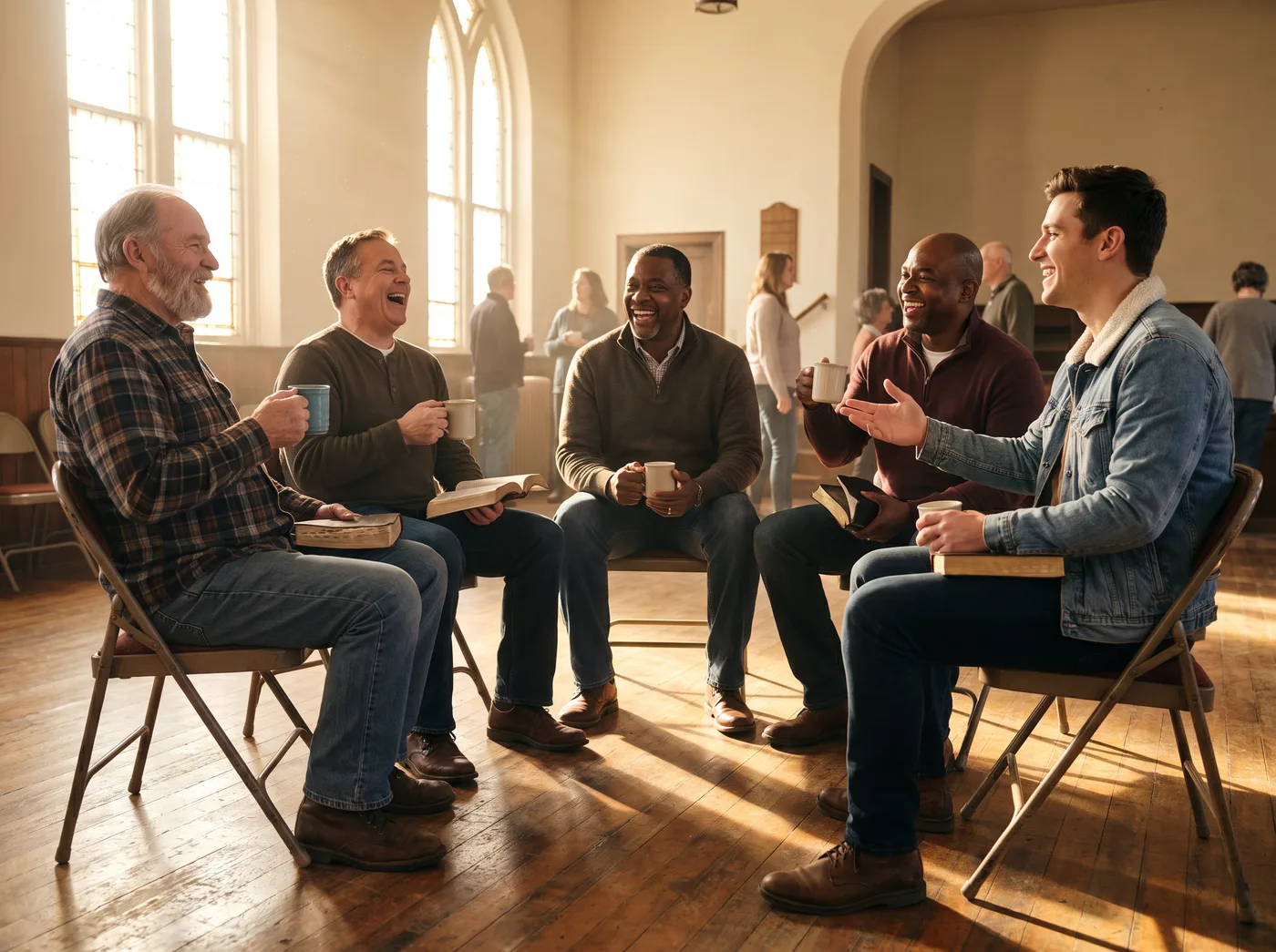Men of Hope gathered together in fellowship and prayer