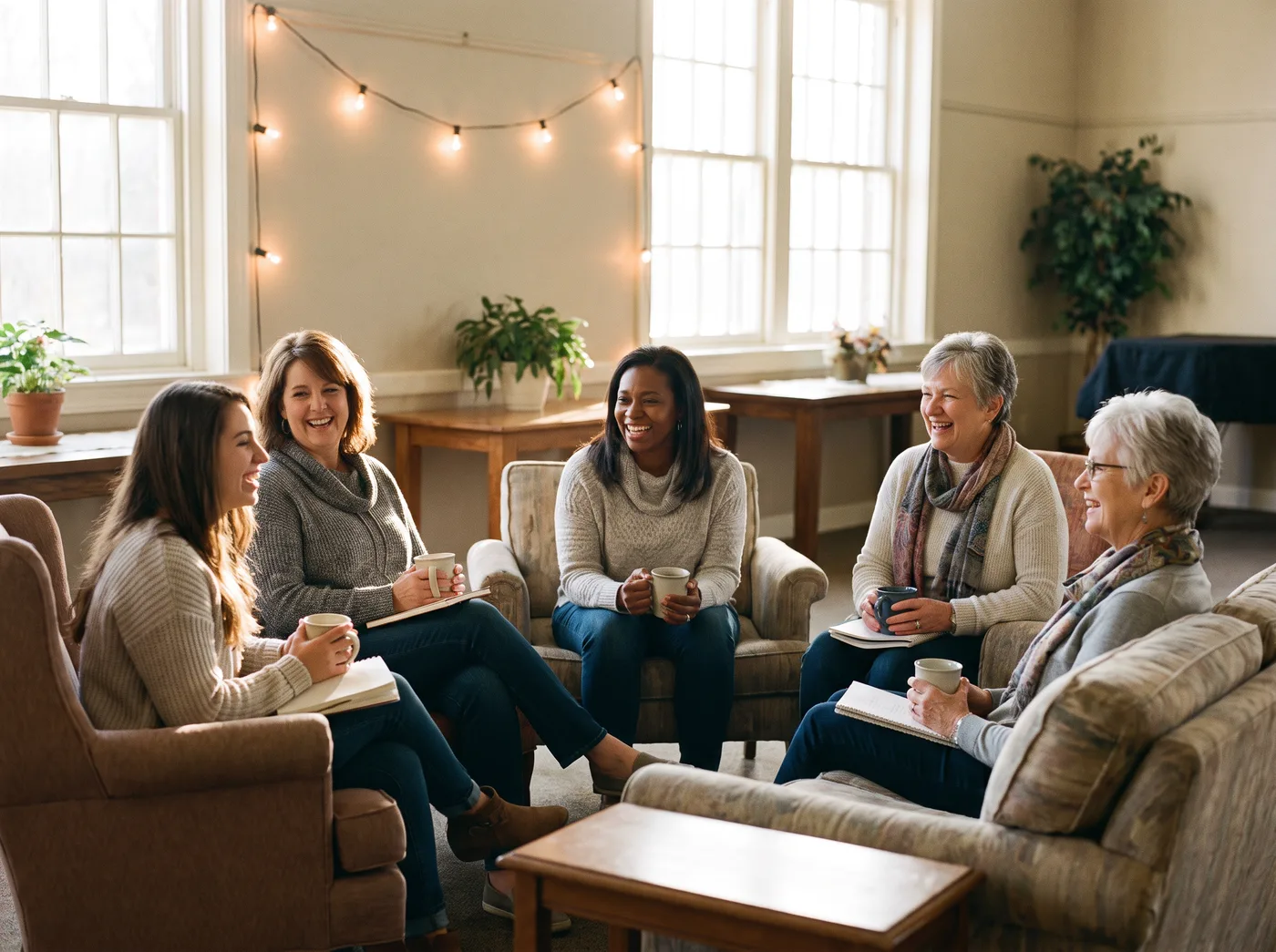 Women of Hope gathered together in fellowship and encouragement